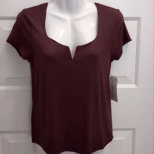 EYE CANDY | NWT, Size L in Merlot